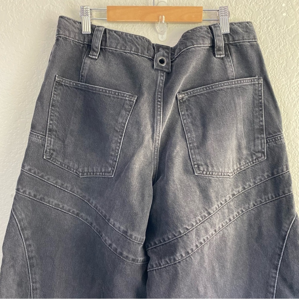 NEW Free People We The Free Unknown Reasons Moto Straight Jeans - Picture 7 of 8